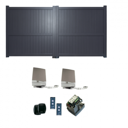  Aluminium Swing Gates and Gate Automation Kit Bundle